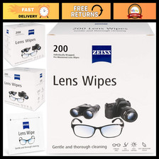 200 Count Pre-Moistened Lens Cleaning Wipes - Anti-Static, Streak-Free, Safe for