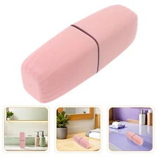2 PCS Toothbrush and Toothpaste Travel Case Portable Multifunctional Holder