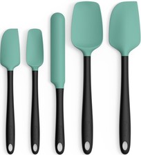 Silicone Spatula Set of 5,High Temperature Resistant Food Grade Silicone