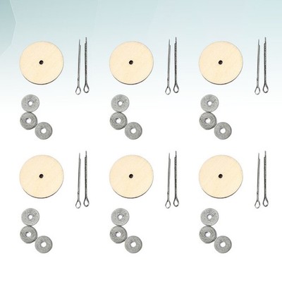 20 Sets Doll Joints Accessories Wooden Flexible Rotatable Bear Joint Supplies
