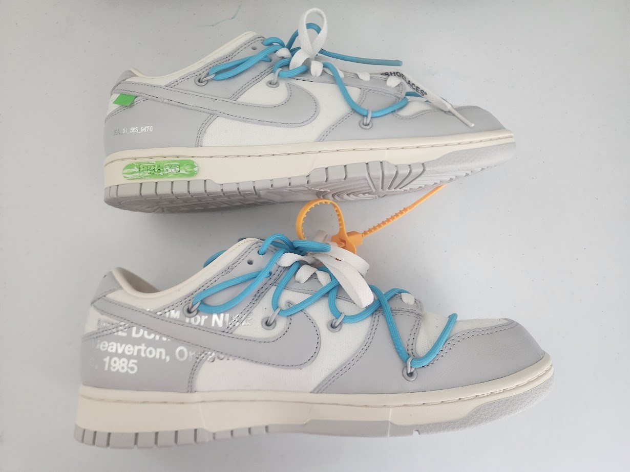 Nike Dunk Low Off-White Lot 02 of 50 Size 9.5. thumbnail 8