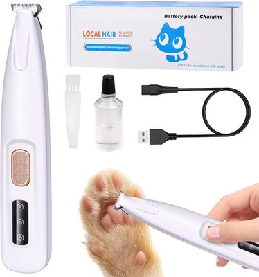 Profi USB Tierhaarschneider Trimmer Tier Pfoten Haar Toes Rasier Für Hund Katze
