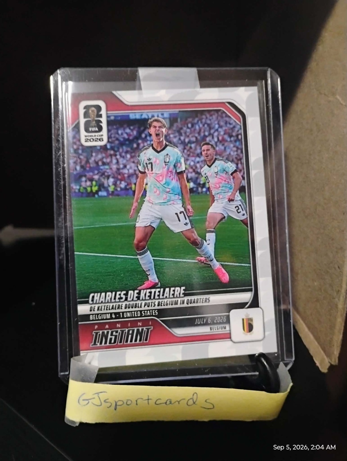 2026 Panini Instant FIFA World Cup #216 Charles De Ketelaere Belgium PR:128