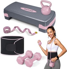 Adjustable Height Aerobic Stepper Set Multipl...