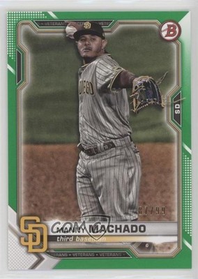 2021 Bowman Green Border 87/99 Manny Machado #52 o7m