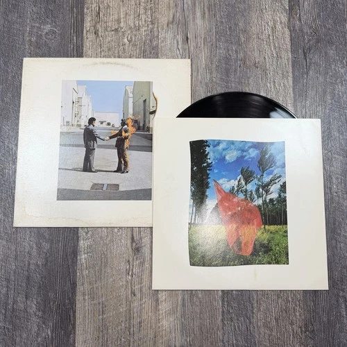 Pink Floyd Wish You Were Here LP 1975 Columbia PC 33453 Vinyl VG+ w/ Inner Cigar