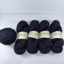 Peace Fleece Worsted Yarn Lot of 5 Skeins Siberian Midnight 886