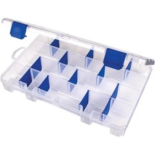Fishing Tackle Box with 12 Anti-Rust Dividers and 24 Compartments Clear Lure