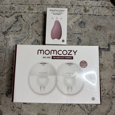 Momcozy M5 Wearable Hands-Free Breast Pump Rechargeable 2 Pack *NEW/SEALED*