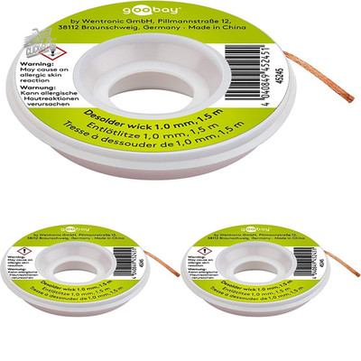 Lötzopf Kupfer 1mm Goobay Fixpoint 3x Zinnentferner Löten 1,5m