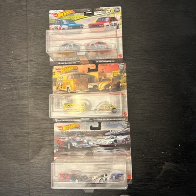 Hot Wheels 2021 Premium Car Culture Target 2 Pack Set of 3- Datsun, VW, Porsche