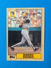 1987 Topps Barry Bonds #320 Rookie Card RC Near Mint - Mint. rookie card picture