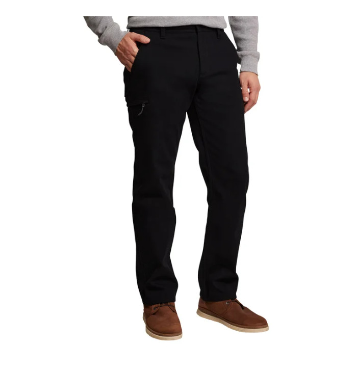 Weatherproof Vintage Men's Bonded Fleece Lined Utility Pant Black 40x30