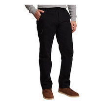 Weatherproof Vintage Men's Bonded Fleece Lined Utility Pant Black 36x29