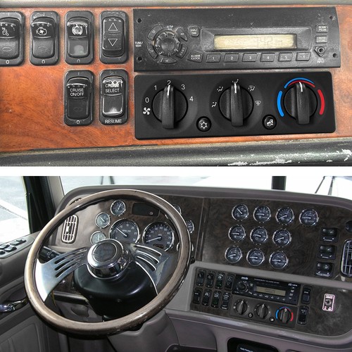 Q21-6119 A/C Heater Climate Control Module Panel Switch For Peterbilt Truck D - Picture 11 of 13