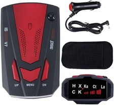 Advanced HD Radar Detector with GPS  360  Laser Detection, 12V Connection