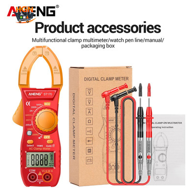 ST170 Digitale Stromzange 500A Wechselstrom Multimeter 1999 zählt AC/DC Spannung T