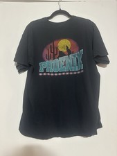Vintage 90’s/00’s Visa Phoenix Locational graphic shirt size X-Large Black Retro