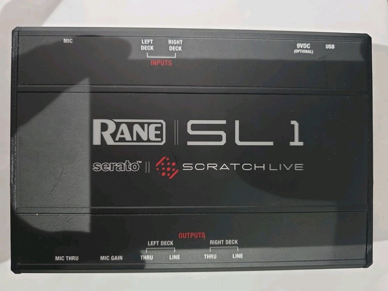 Rane Serato Scratch Live SL1 DJ Audio Interface Untested No power Cord
