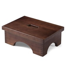 Wooden Bedside Step Stool Indoor  Outdoor Mobility Step Stool- 16.5 Inches x...