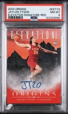 2024 PANINI ORIGINS ELEVATION SIG RED #ESTYS JAYLON TYSON ROOKIE /49 PSA 8 AUTO