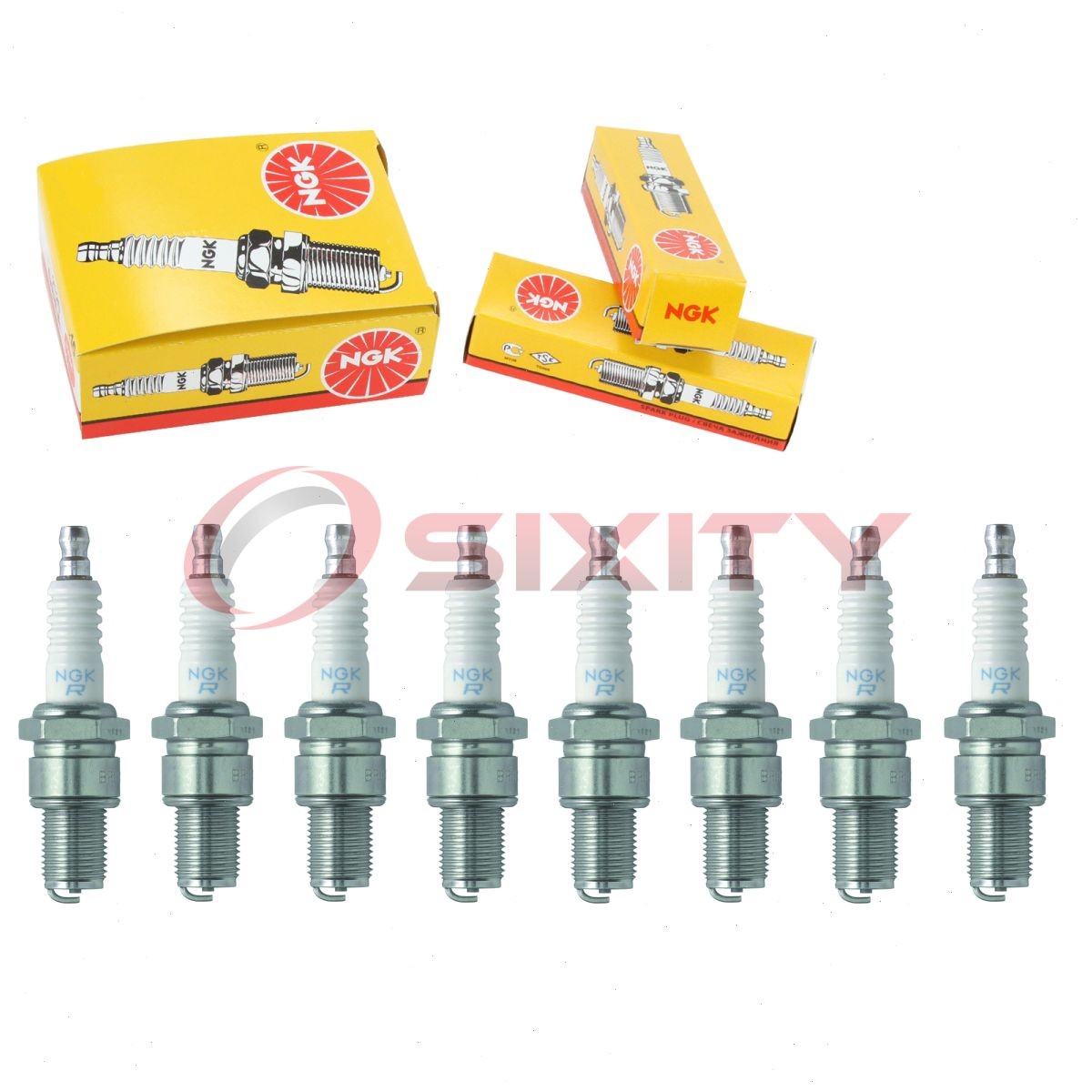 8 pcs NGK Standard Spark Plugs for 1962-1965 Chevrolet C30 Pickup 6.7L - lq