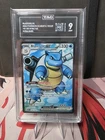 TAG 9 Blastoise ex Full Art 184/165 Sv: Pokemon 151 Holo | Graded Pokemon
