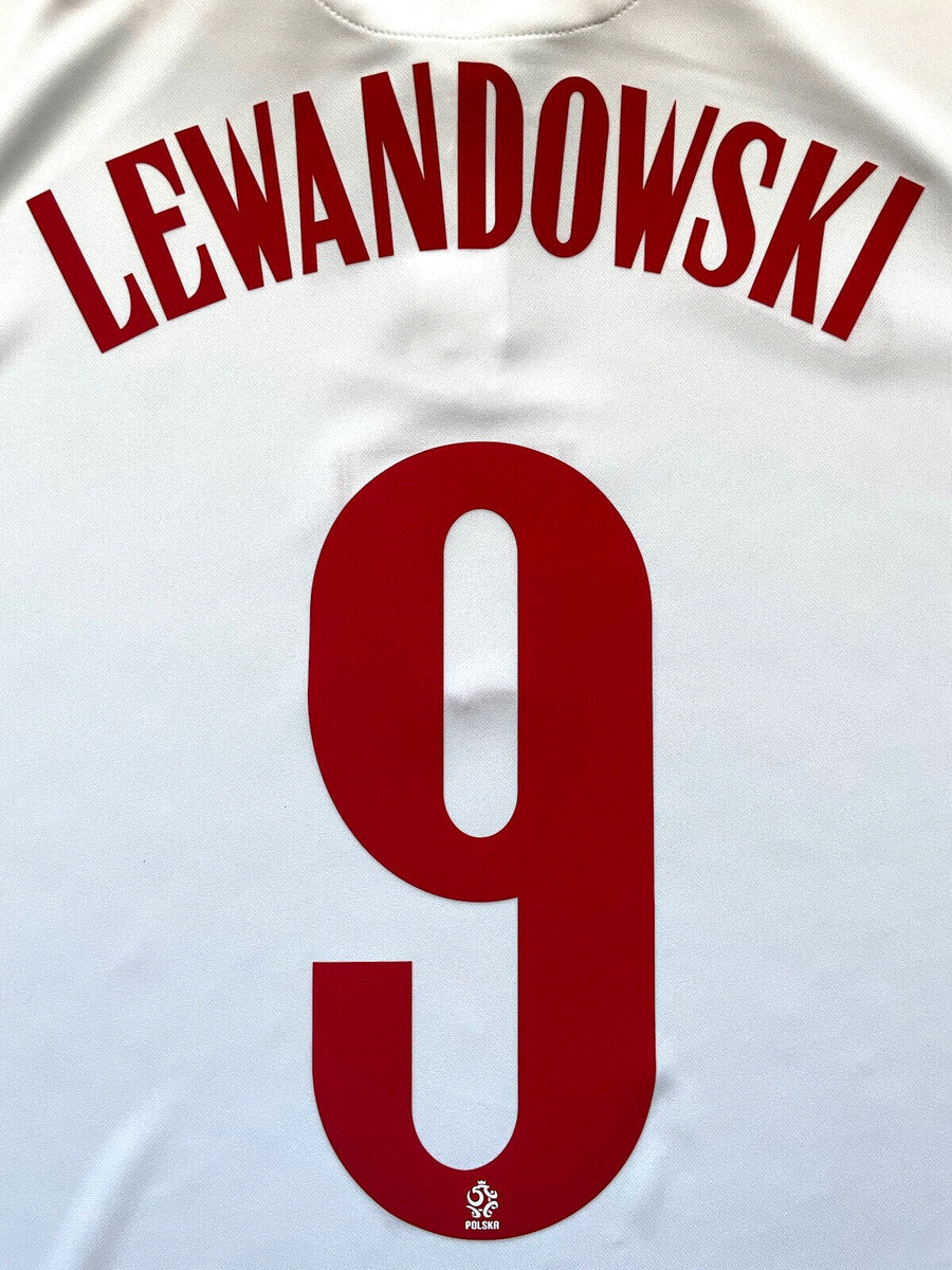 2020/21 Poland Home Jersey #9 Lewandowski Medium Nike Euro Soccer