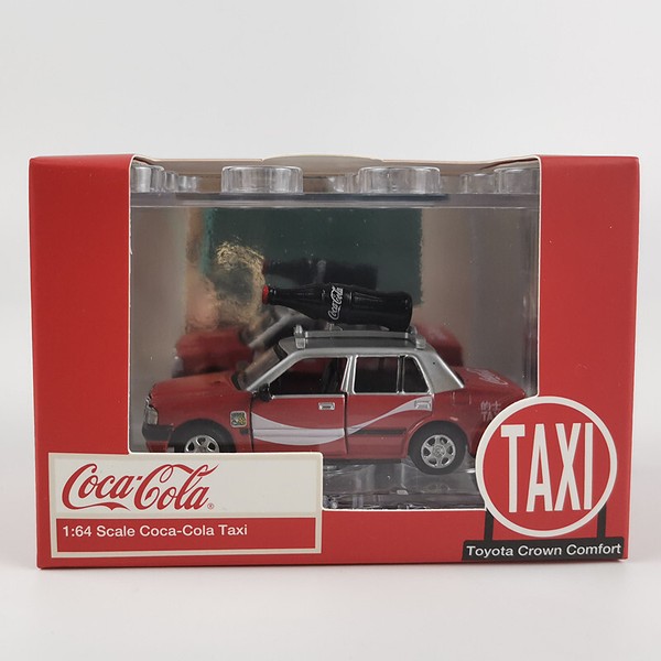 Hong Kong Tiny Coca-Cola Toyota Crown Comfort Taxi 1/64 Diecast Model 000025-image