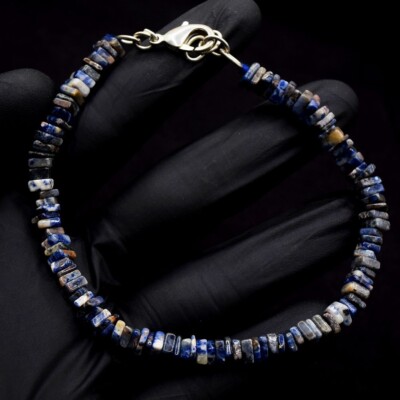 Tolle massive blaue Sodalith quadratische Form 57. 00 kt Perlenarmband VK 20 E660