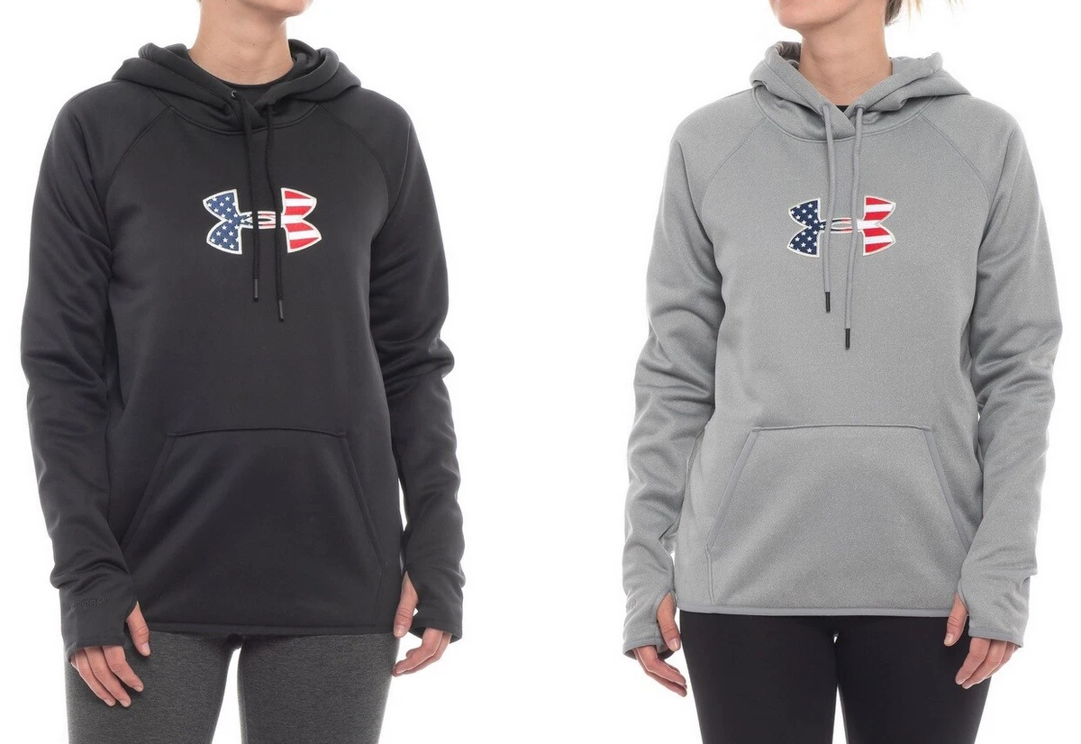 Under armour big best sale flag logo hoodie