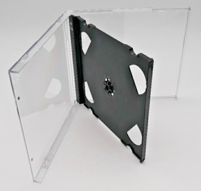   2 x Leerhülle DOPPEL-CD JEWELCASE Buchform + Trays f. je 2 CD/DVD/Blue-Ray  