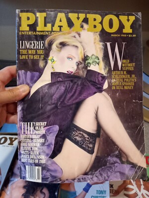 9) Playboy Magazine 1987, '88, '89, '90, 1999, Naomi Campbell