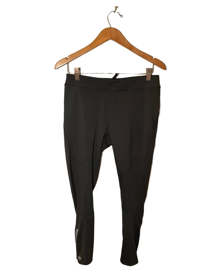 Medias de running Athleta 1324 para mujer medianas con cordón reflector negras 138352 Foto 2 de 4