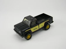 Vintage Tonka Pick Up Truck Black and Yellow Pressed Steel 7"