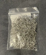 500PCS Small Screw Eye Pins, 4 x 8mm Small Eye Hooks for Jewelry Making, Eyelets