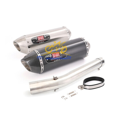 For Suzuki GSXR1000 2005-2006 Mid Link Pipe Exhaust System Muffler Tips Escape