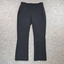 Everlane Pants Womens 6 Black Chino Trouser Straight Leg Cropped Pull On Flare