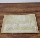 Antique Photo Black & White Group Photo With Bames On Back 1895