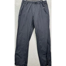 Paradox Pants Mens Medium Black Rain Windbreaker Waterproof Elastic Waist Pocket