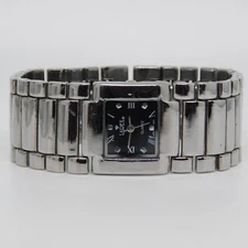 LAREX Dark-Tone Three-Hand Quartz Analog Women's Watch Sz. 6 3/4" New Battery