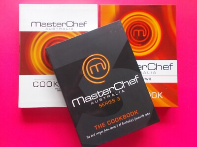 MASTERCHEF AUSTRALIA - VOLUME 1, VOLUME 2 & VOLUME 3 - THE COOKBOOK **LIKE NEW