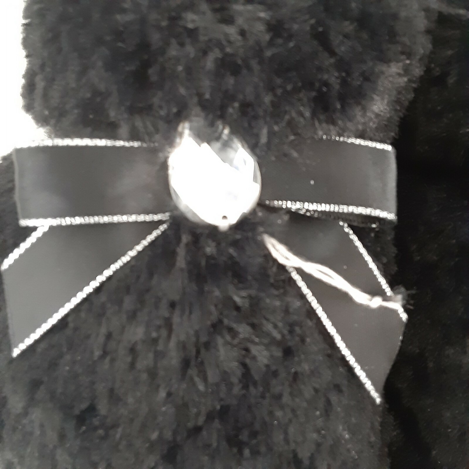 PANTOFOLA D’ORO Pantofole vintage Jaclyn Smith Furry taglia L nuove con etichetta "Gwen" Diva Glam