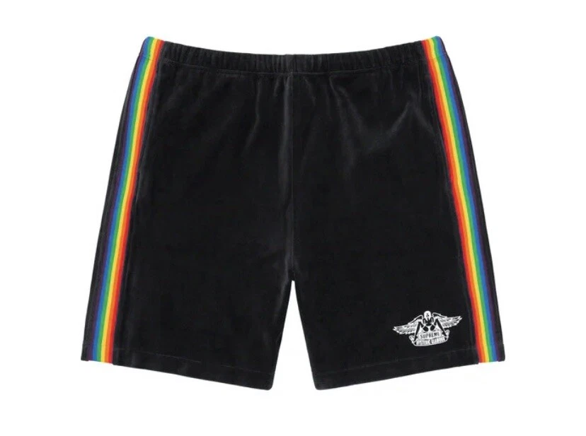 Supreme X HYSTERIC GLAMOUR Black velour shorts Size Large