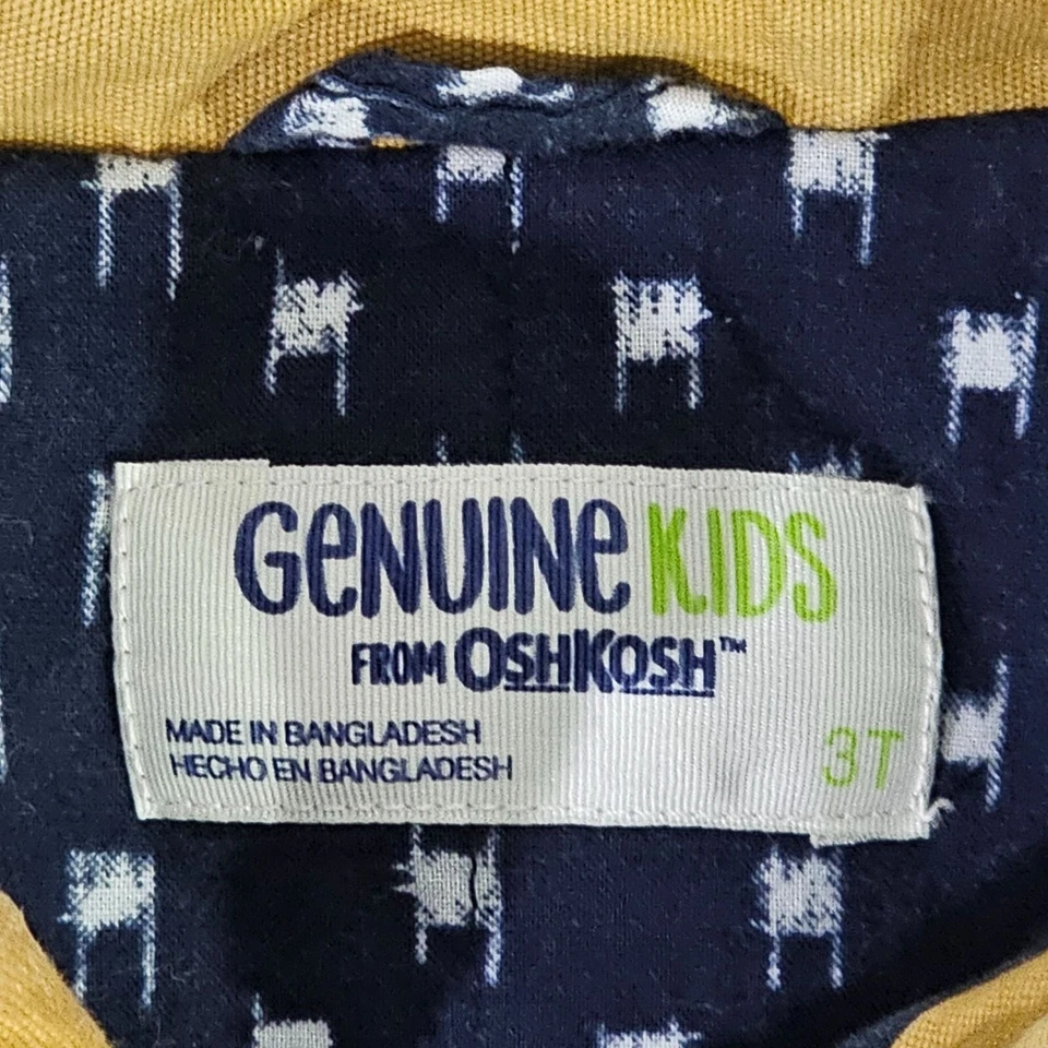 Chaqueta OshKosh 3T Colorblock Genuina Niños con Capucha Extraíble Algodón Foto 2 de 4