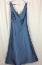 Ann Taylor SIlk Dress Sz 2 Party Sleeveless Self tie Bow Organza Ruffled Lining