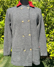 Brunello Cucinelli 100% Kaschmir Zweireiher Kragen Strickjacke Jacke Gr. M L