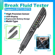 For DOT3/DOT4 Auto Liquid testing Brake Fluid Tester Pen 5 LED Indicator Display
