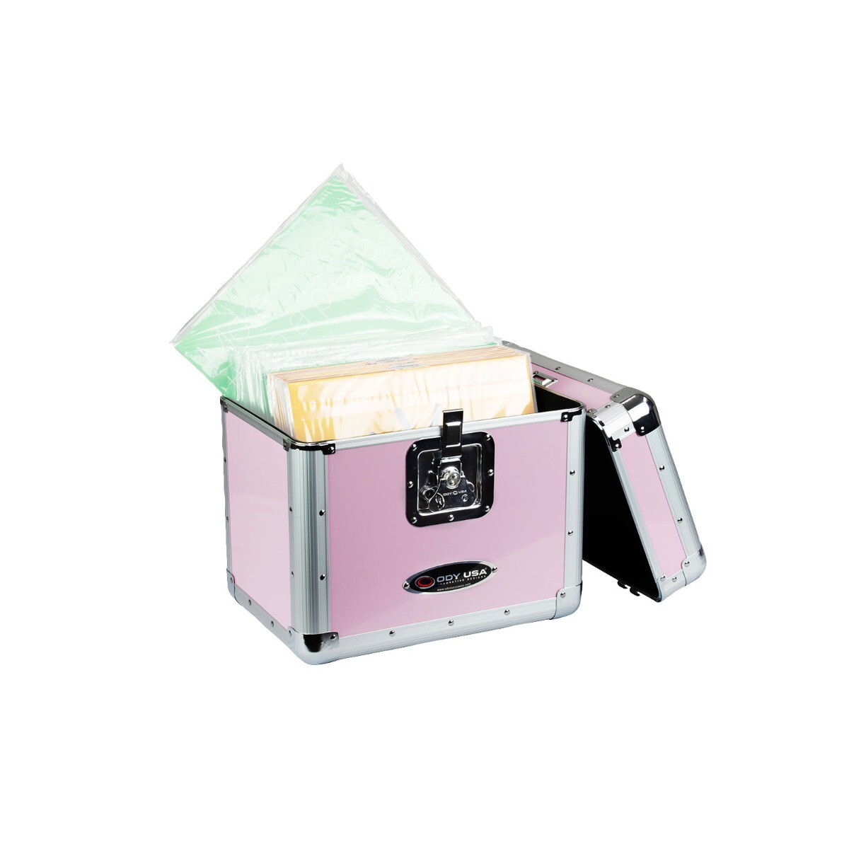 Универсальный дорожный футляр для хранения Odyssey KLP1PINK KROM Pink вмещает 70 12 пластинок