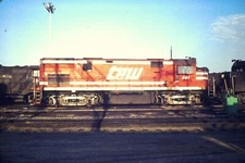 TPW B-B 801 columbus oh 4-3-76 agfachrome train photo slide 35mm